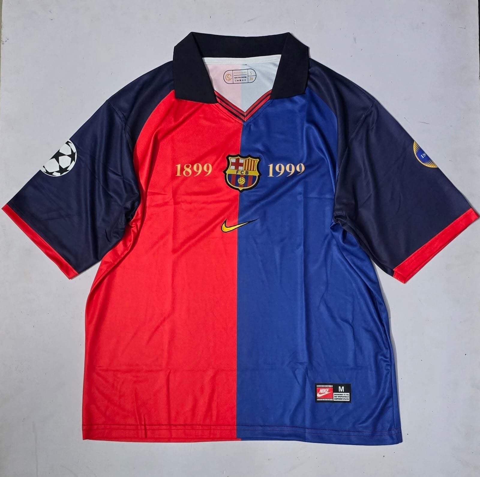FC BARCELONA 1999  POLO FIVE SLEVEE - EMBROIDERY