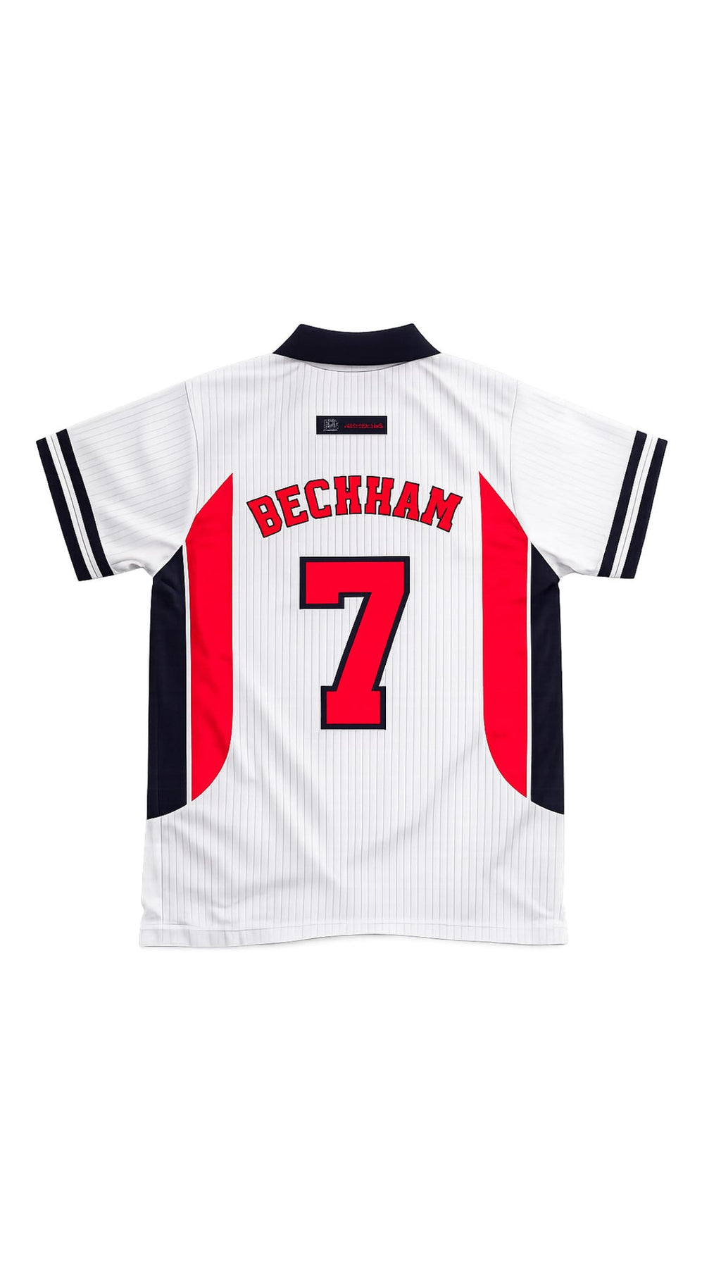 David Beckham England 1998 White-EMBROIDERY