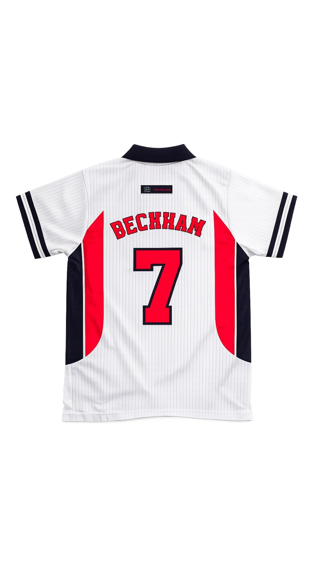 David Beckham England 1998 White-EMBROIDERY