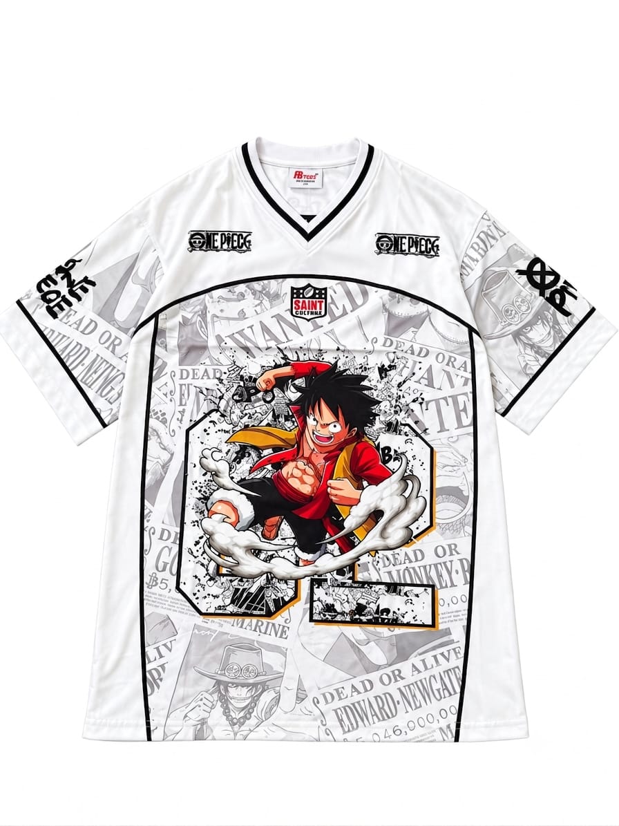 LUFFY 62  X WHITE FIVE SLEVEE