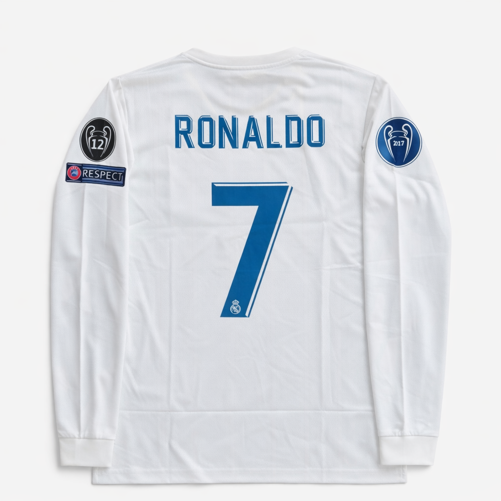 REAL MADRID 2017/18 FULL SLEEVE HOME -EMBROIDERY