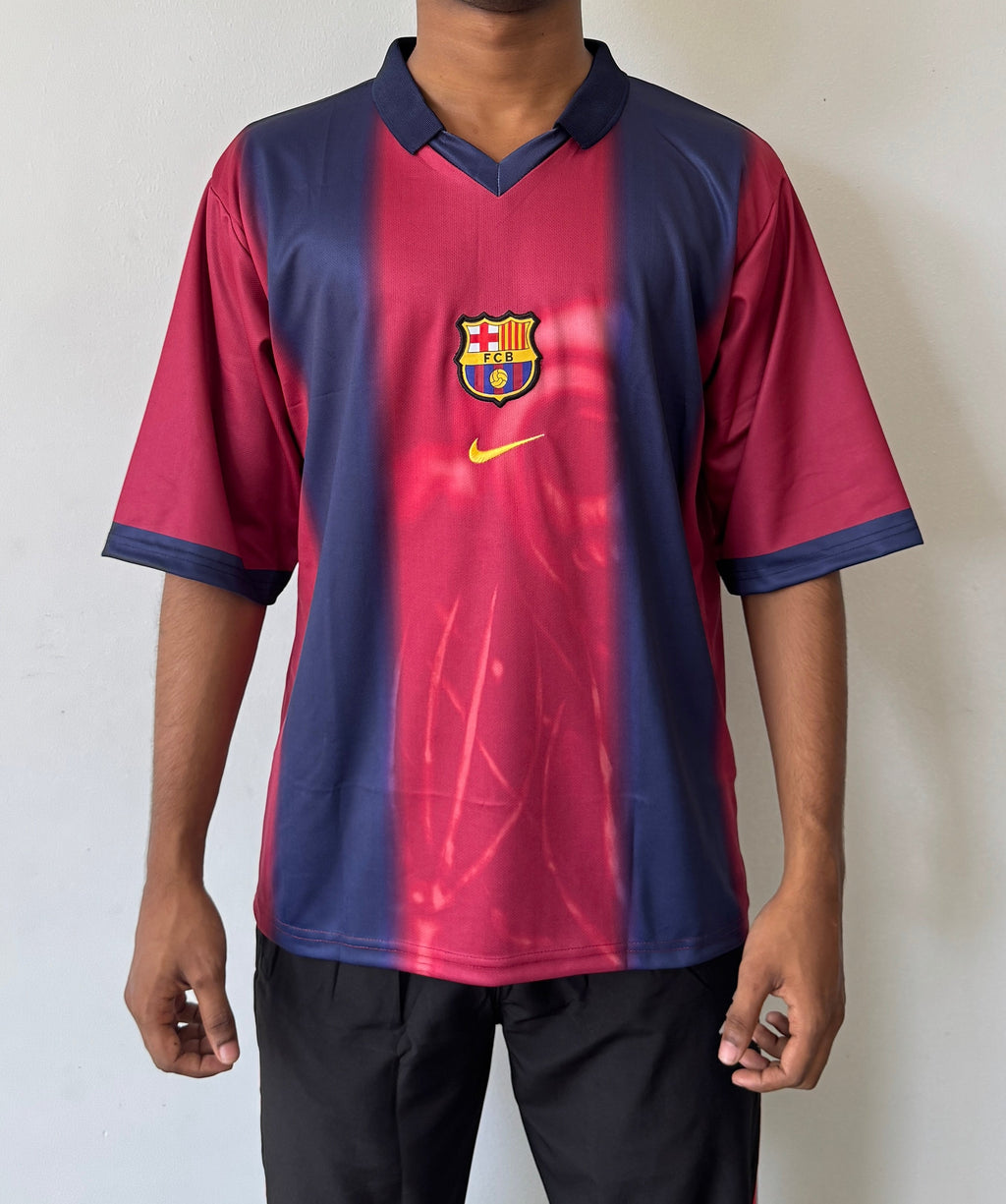 FC BARCELONA X TRAVIS SCOTT RETRO FIVE SLEVEE - EMBROIDERY