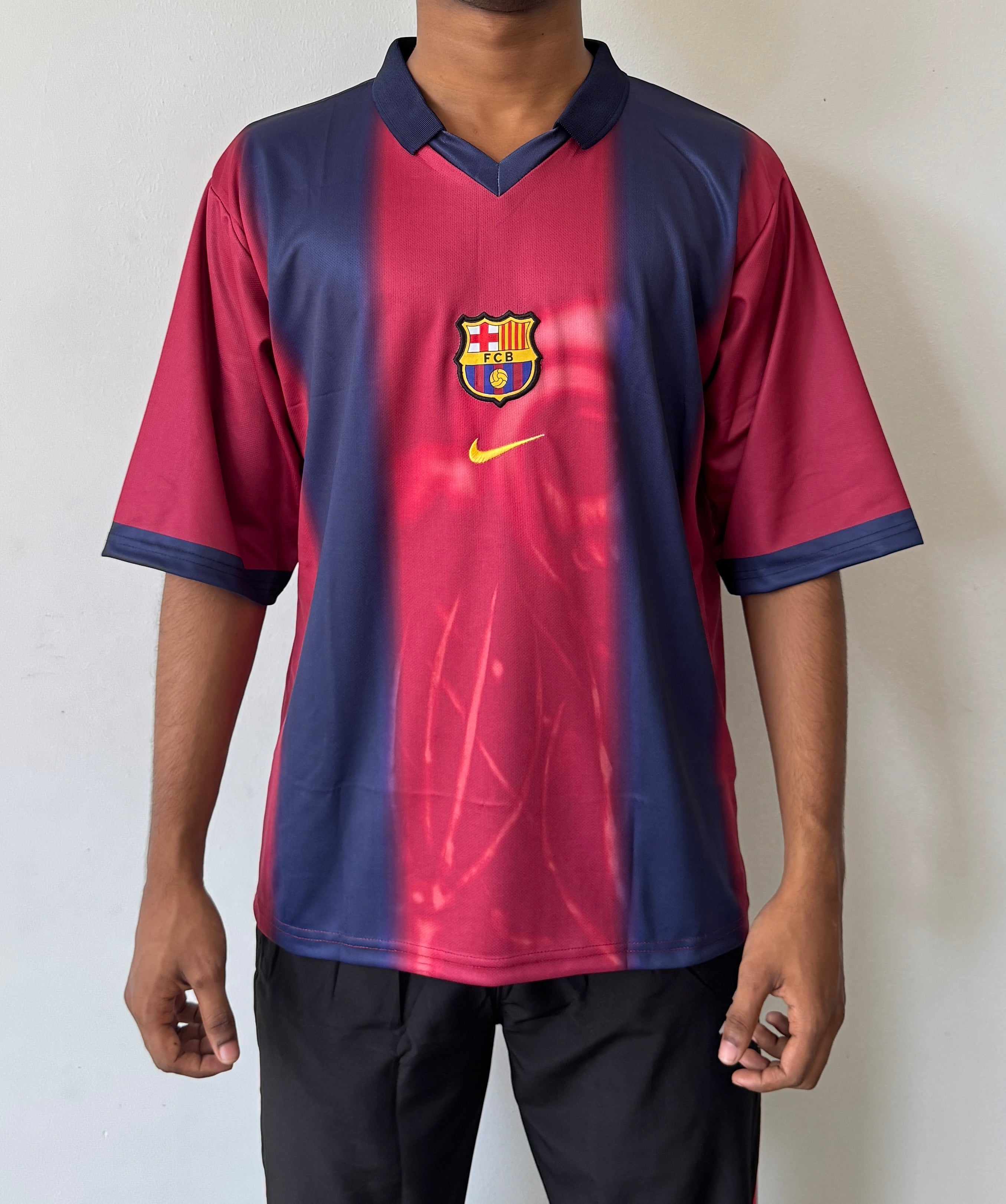 FC BARCELONA X TRAVIS SCOTT RETRO FIVE SLEVEE - EMBROIDERY