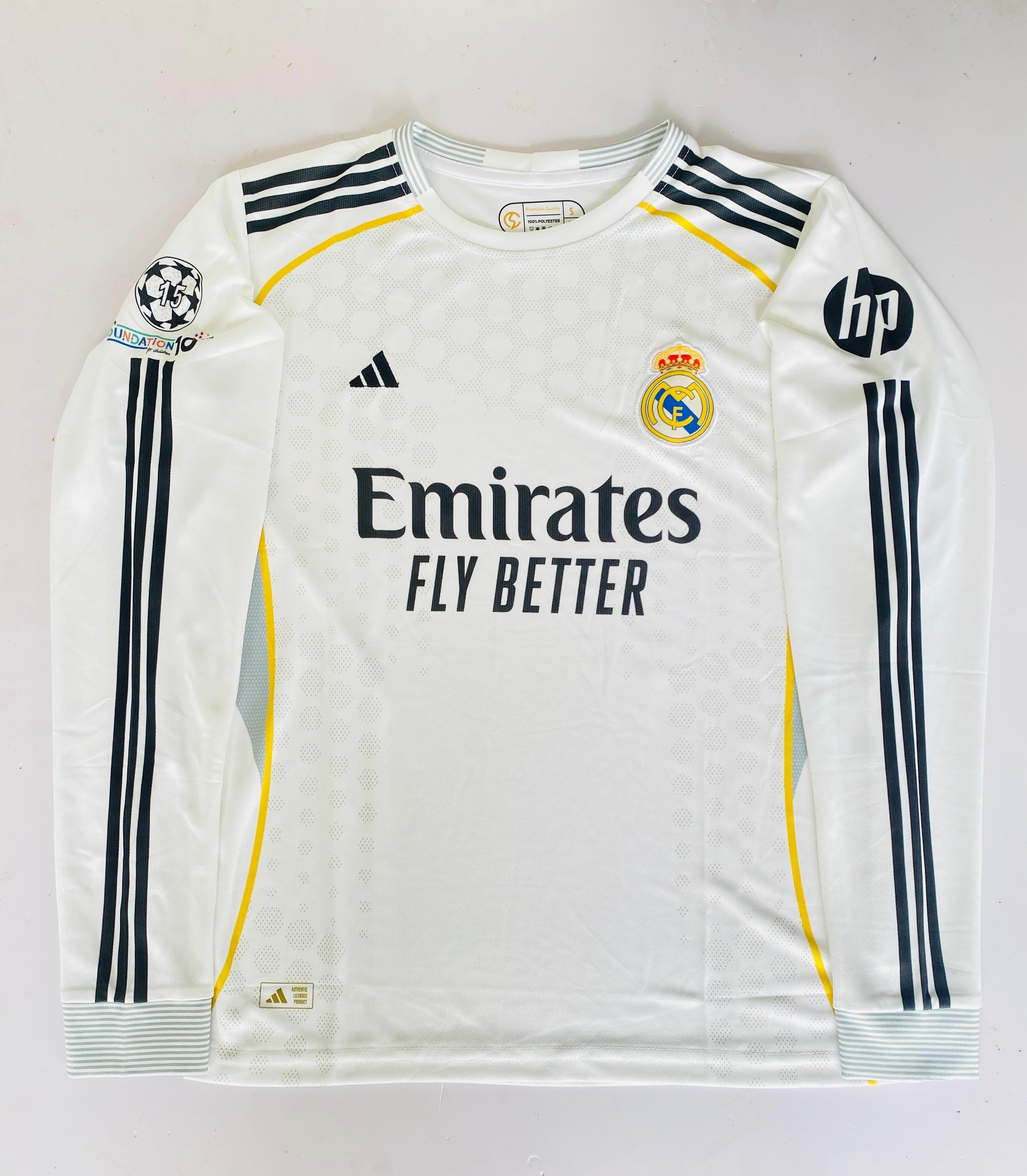 REAL MADRID 2025/26 HOME -FULL SLEVEE EMBROIDERY