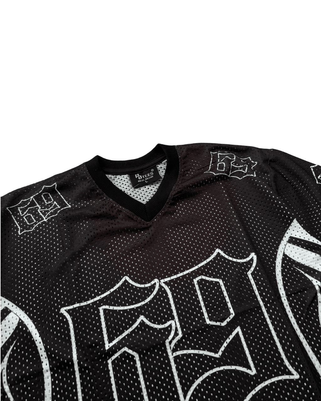 69 Black Oversized Jersey T-Shirt