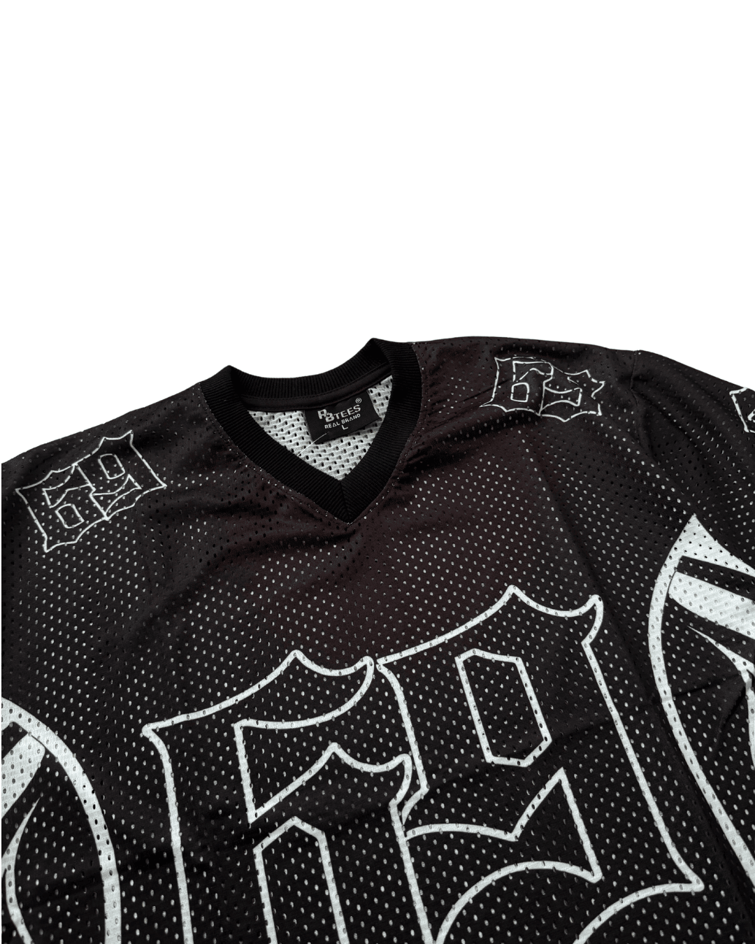 69 Black Oversized Jersey T-Shirt