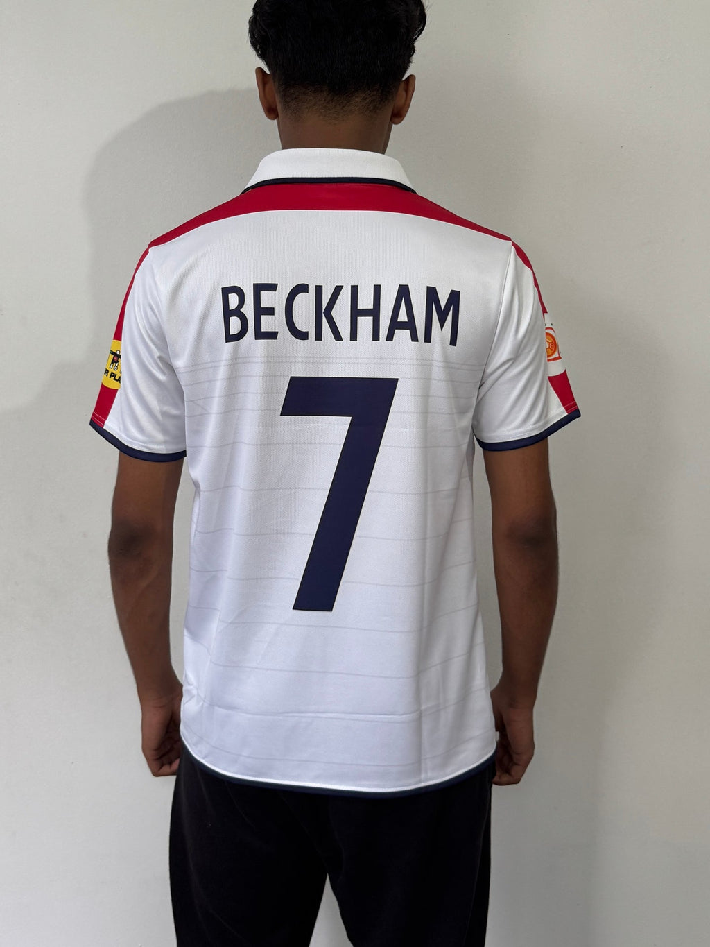 England 2004 POLO Home jersey - Embroidery