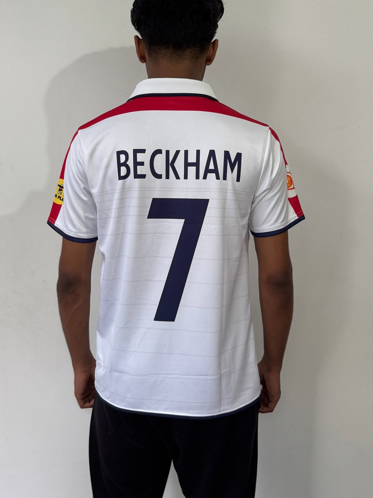 England 2004 POLO Home jersey - Embroidery