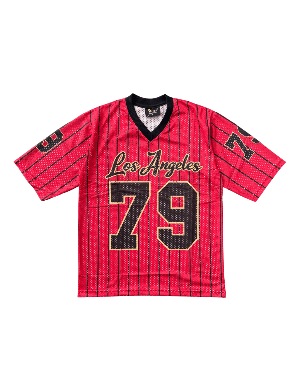LOS ANGELES 79 RED Oversized Jersey T-Shirt