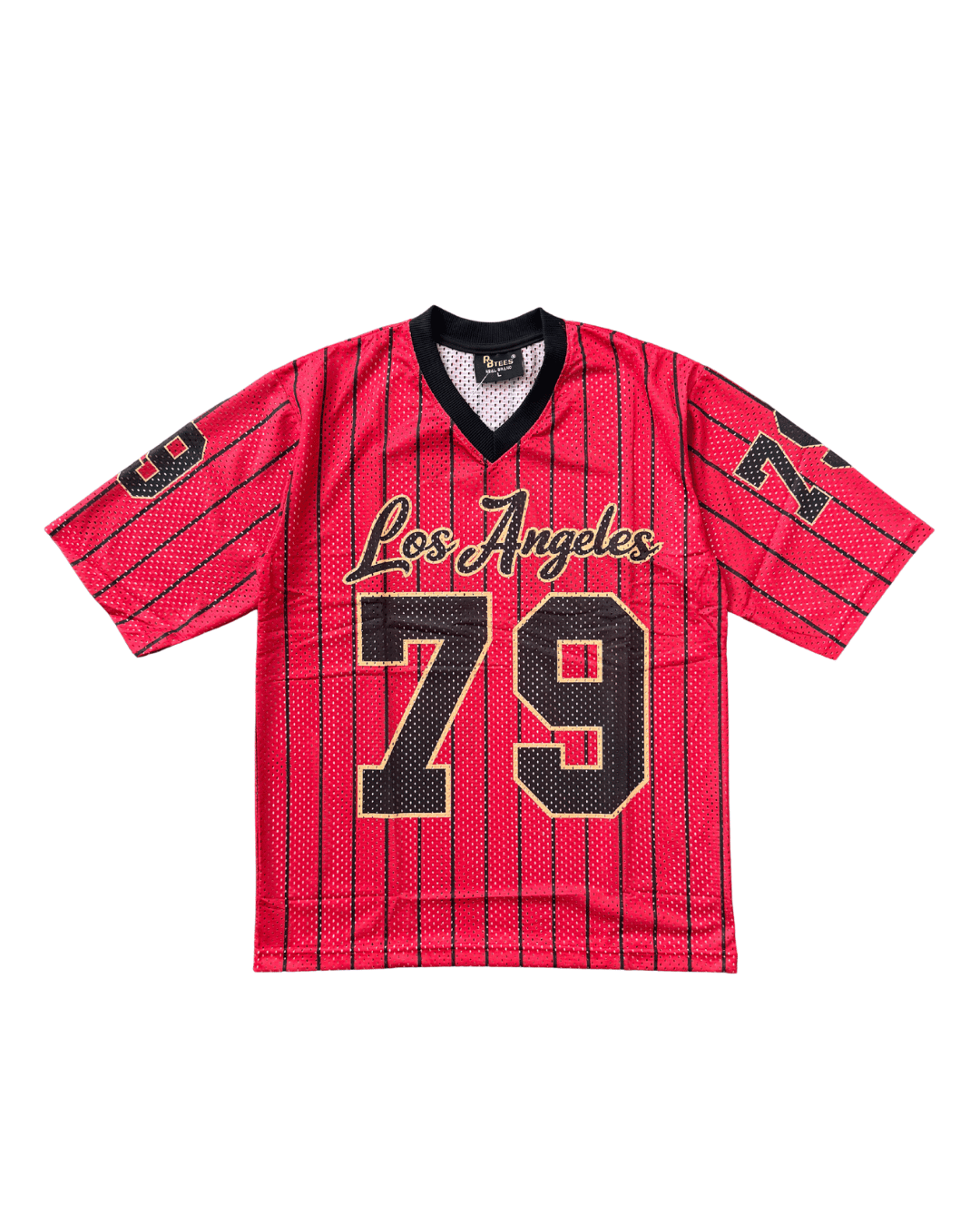 LOS ANGELES 79 RED Oversized Jersey T-Shirt
