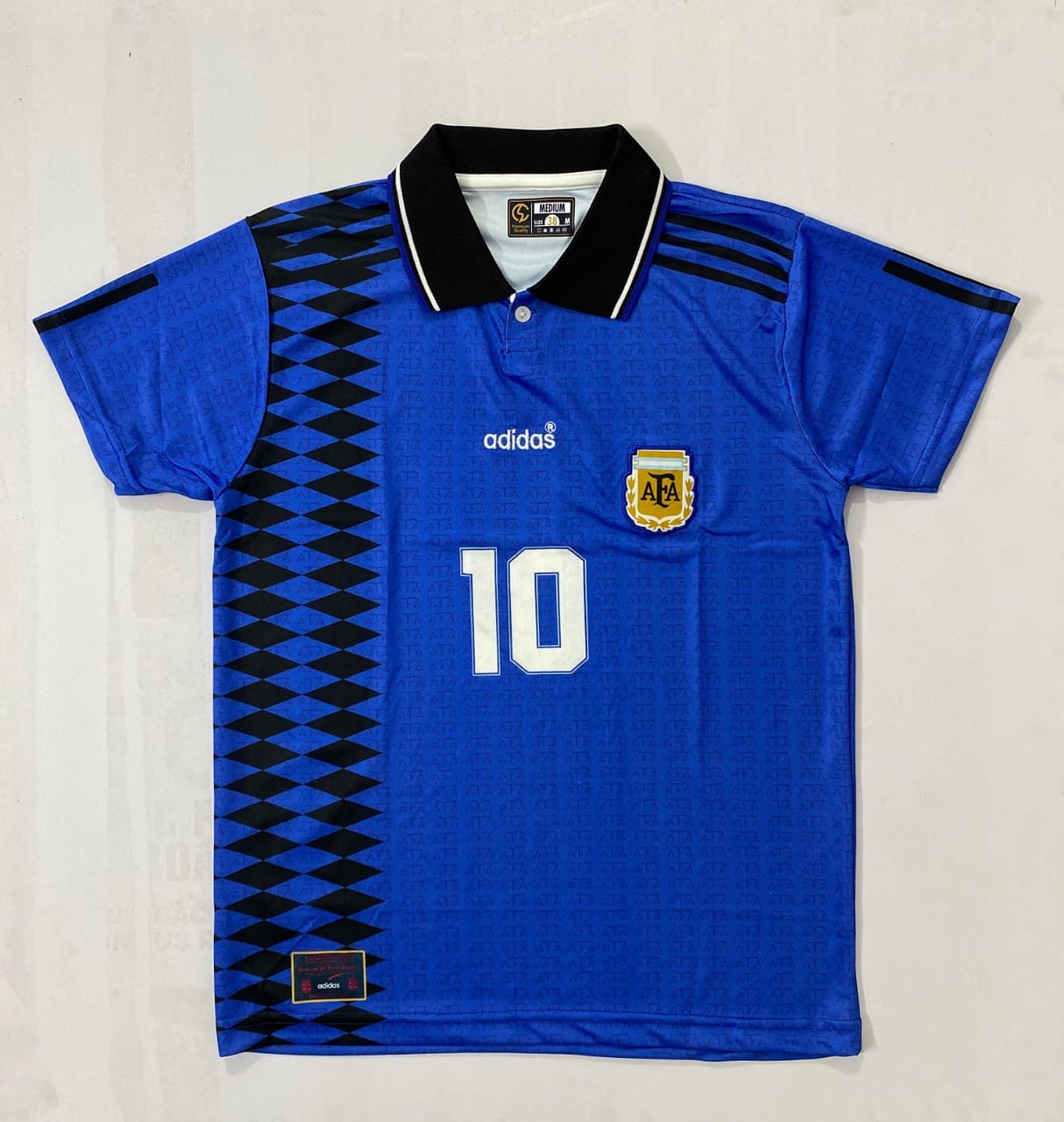 Argentina 1994 world cup Away polo Jersey - Embroidery