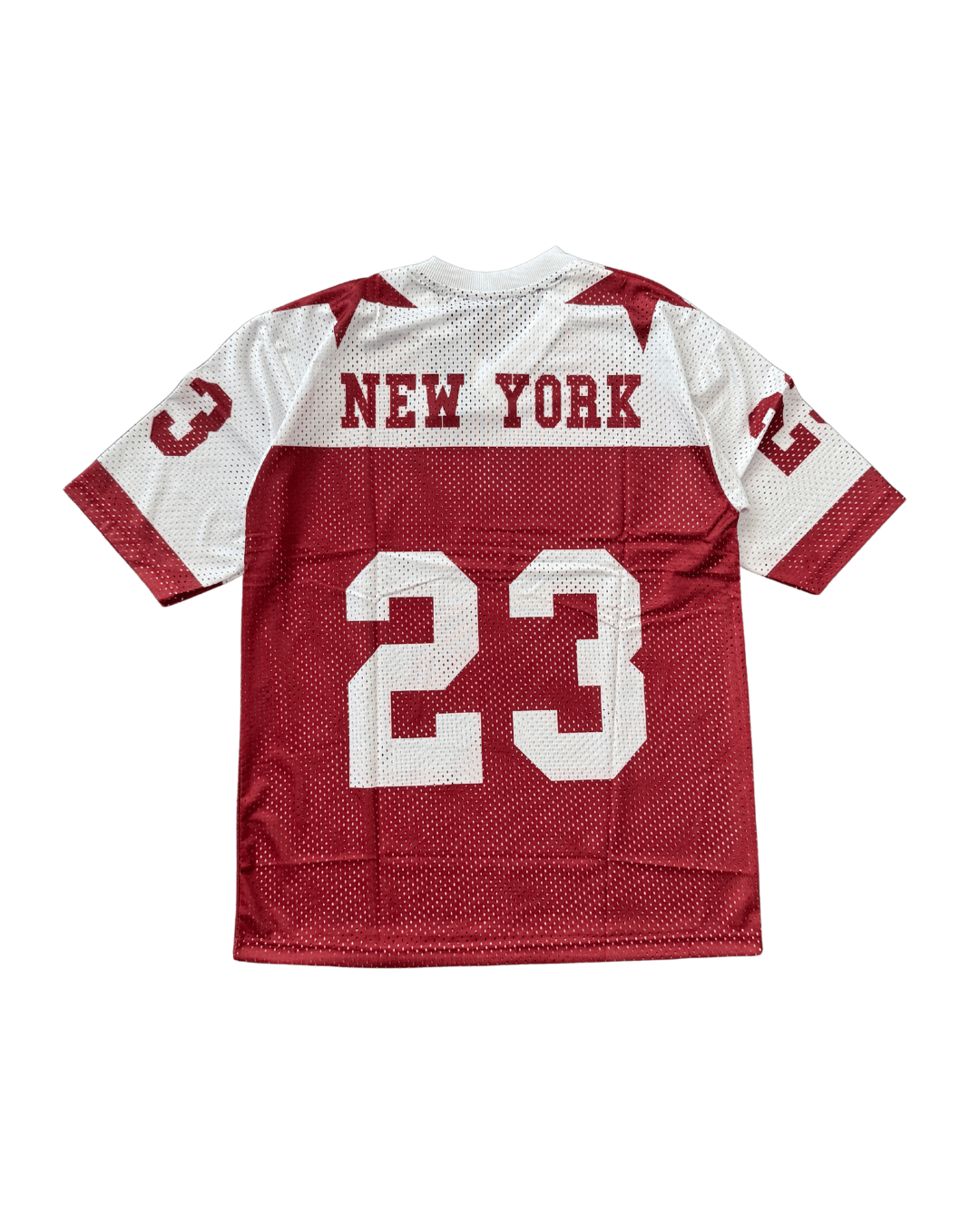 23 New York  Marron/white Retro Oversized Jersey T-Shirt