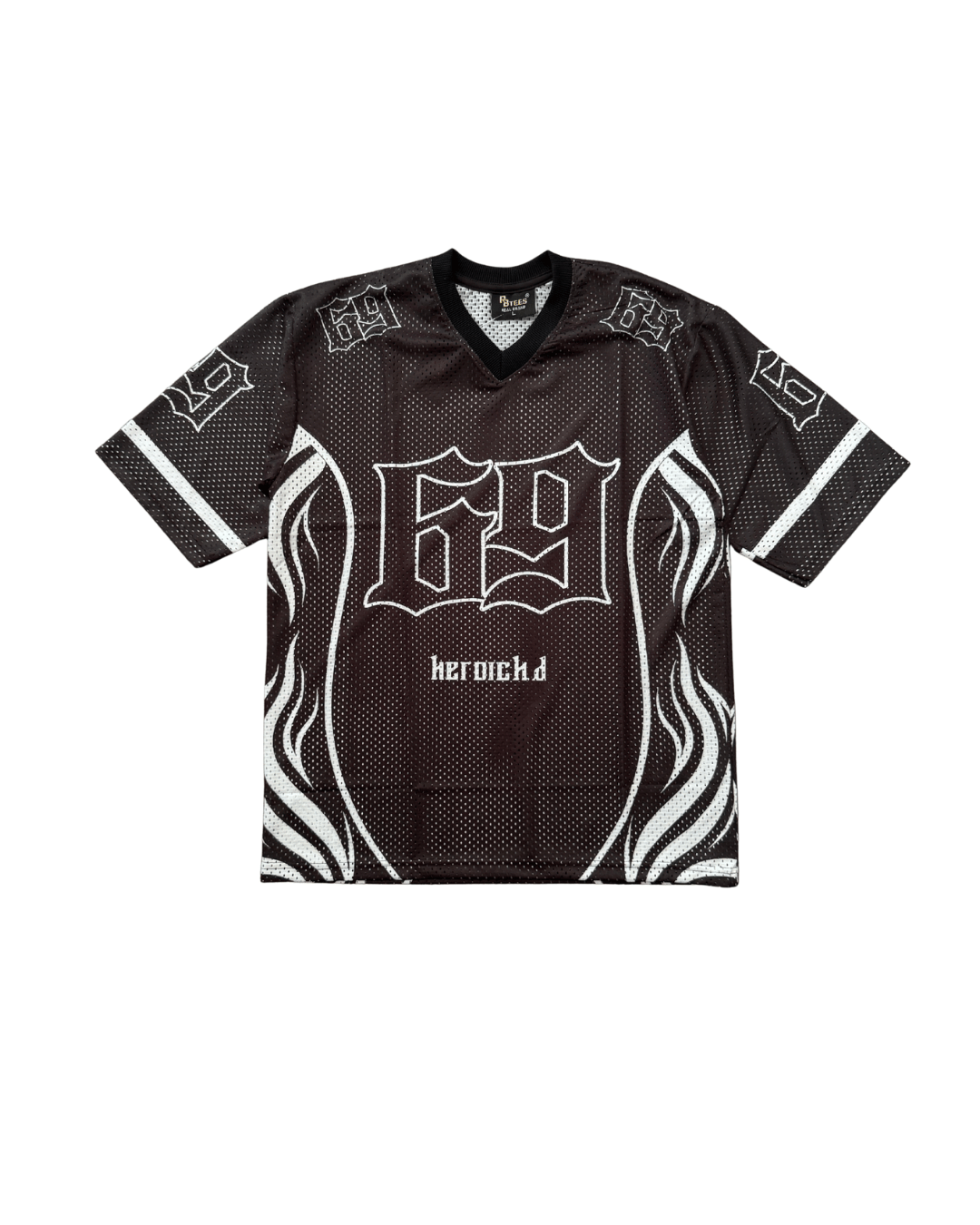 69 Black Oversized Jersey T-Shirt