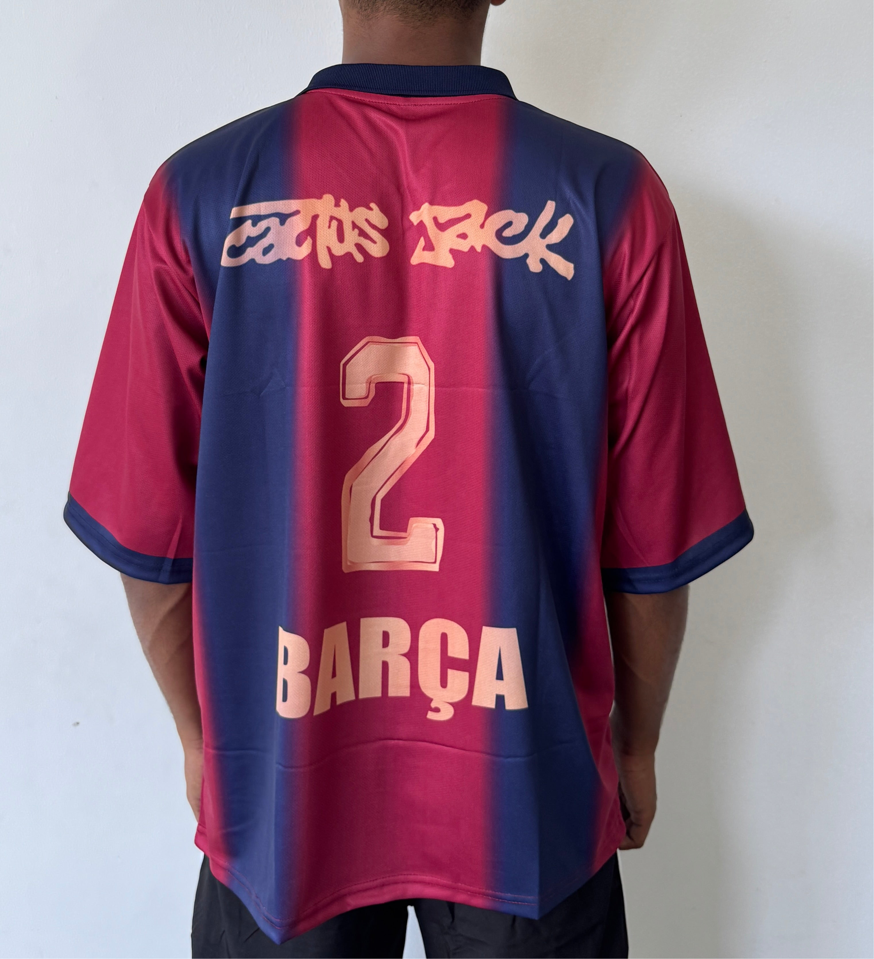 FC BARCELONA X TRAVIS SCOTT RETRO FIVE SLEVEE - EMBROIDERY