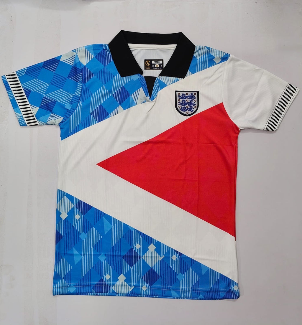 England 1990 Mashup Polo-EMBROIDERY