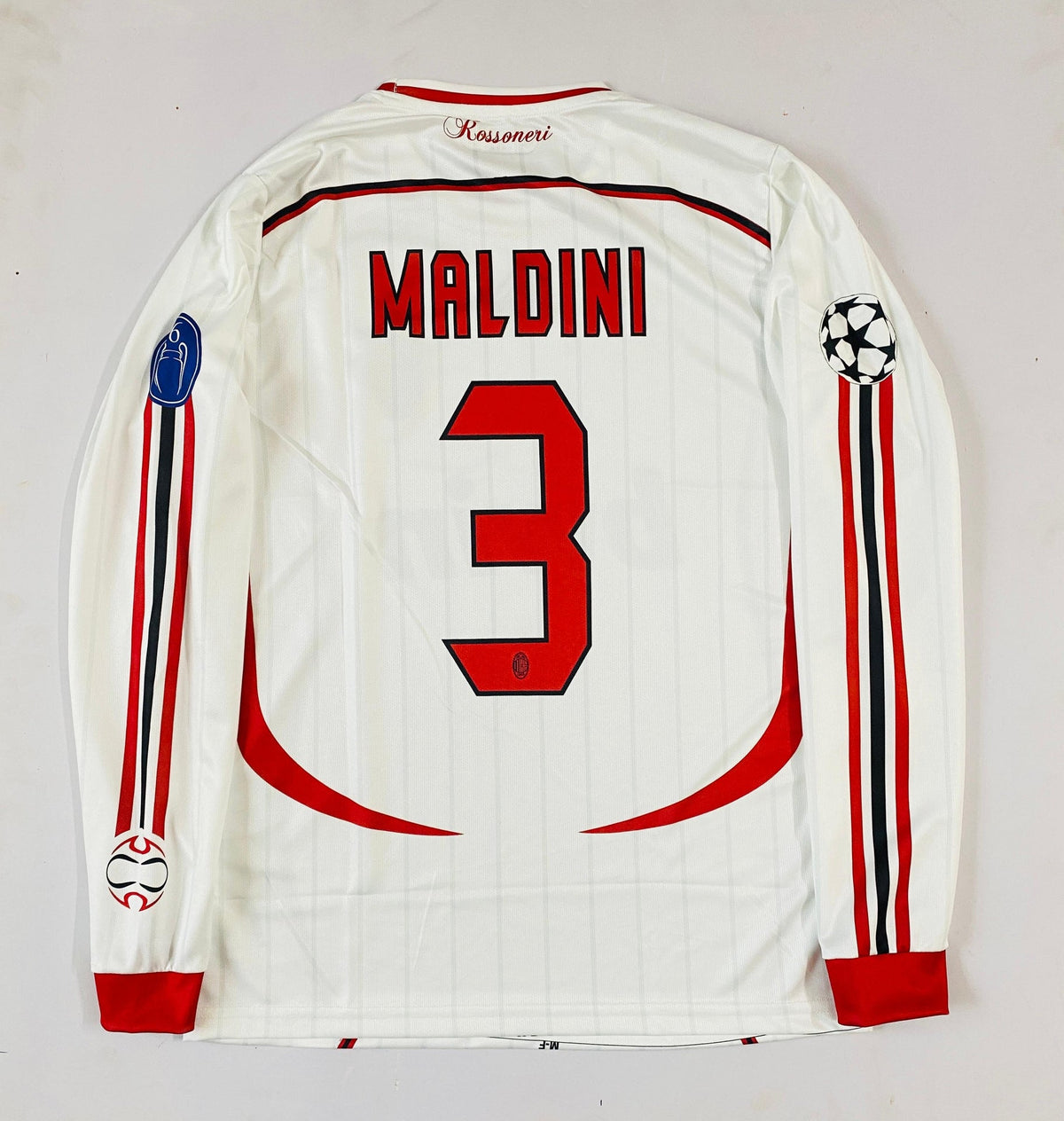 Ac milan 2006 away Full slevee - Embroidery