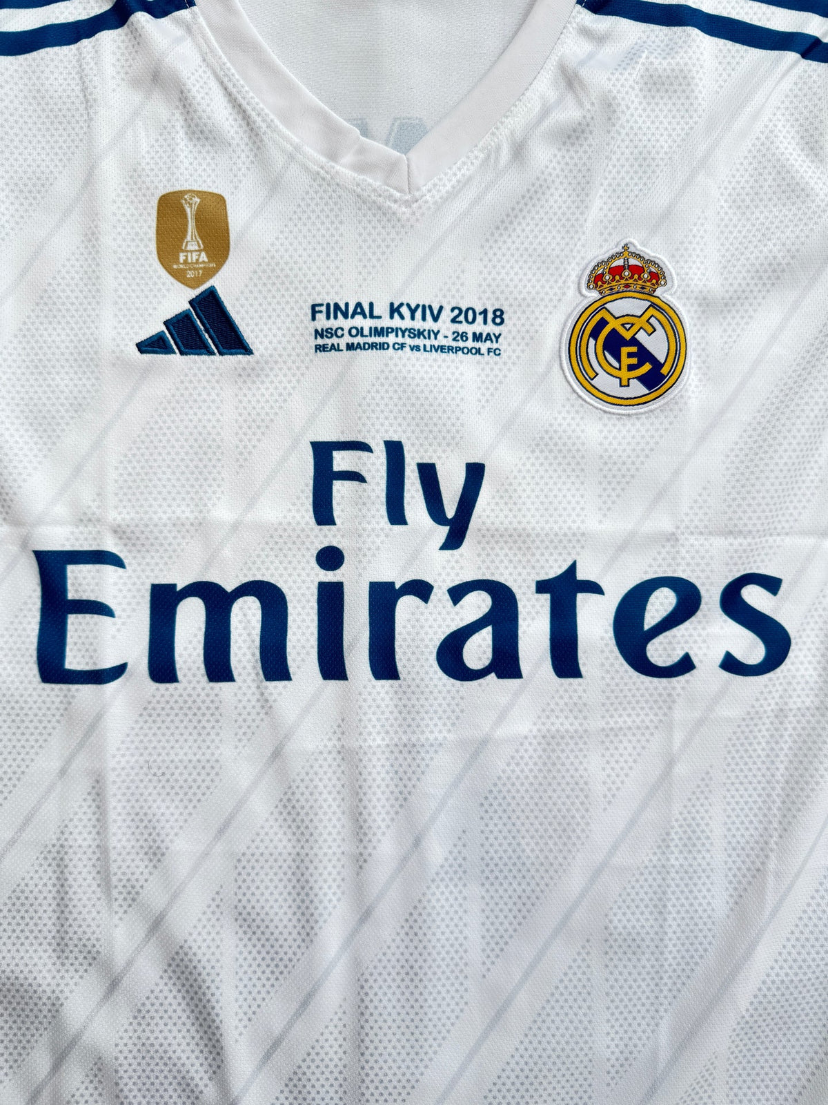 REAL MADRID 2017/18 HOME ROUND NECK FULL SLEEVE  CR7-EMBROIDERY
