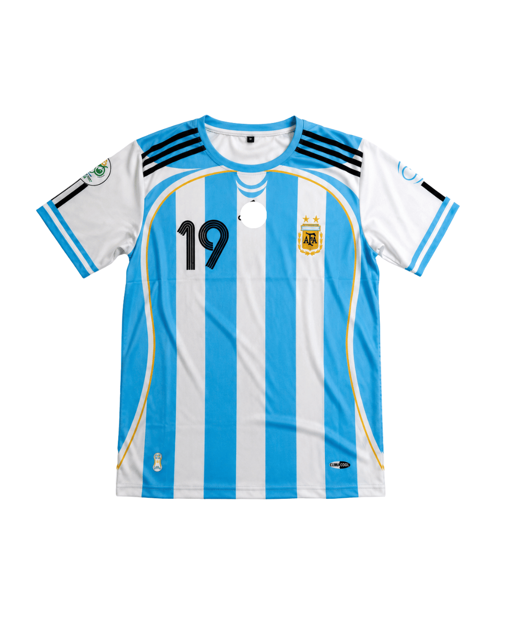 ARGENTINA HOME RETRO MESSI19 EMBROIDERY LOGO