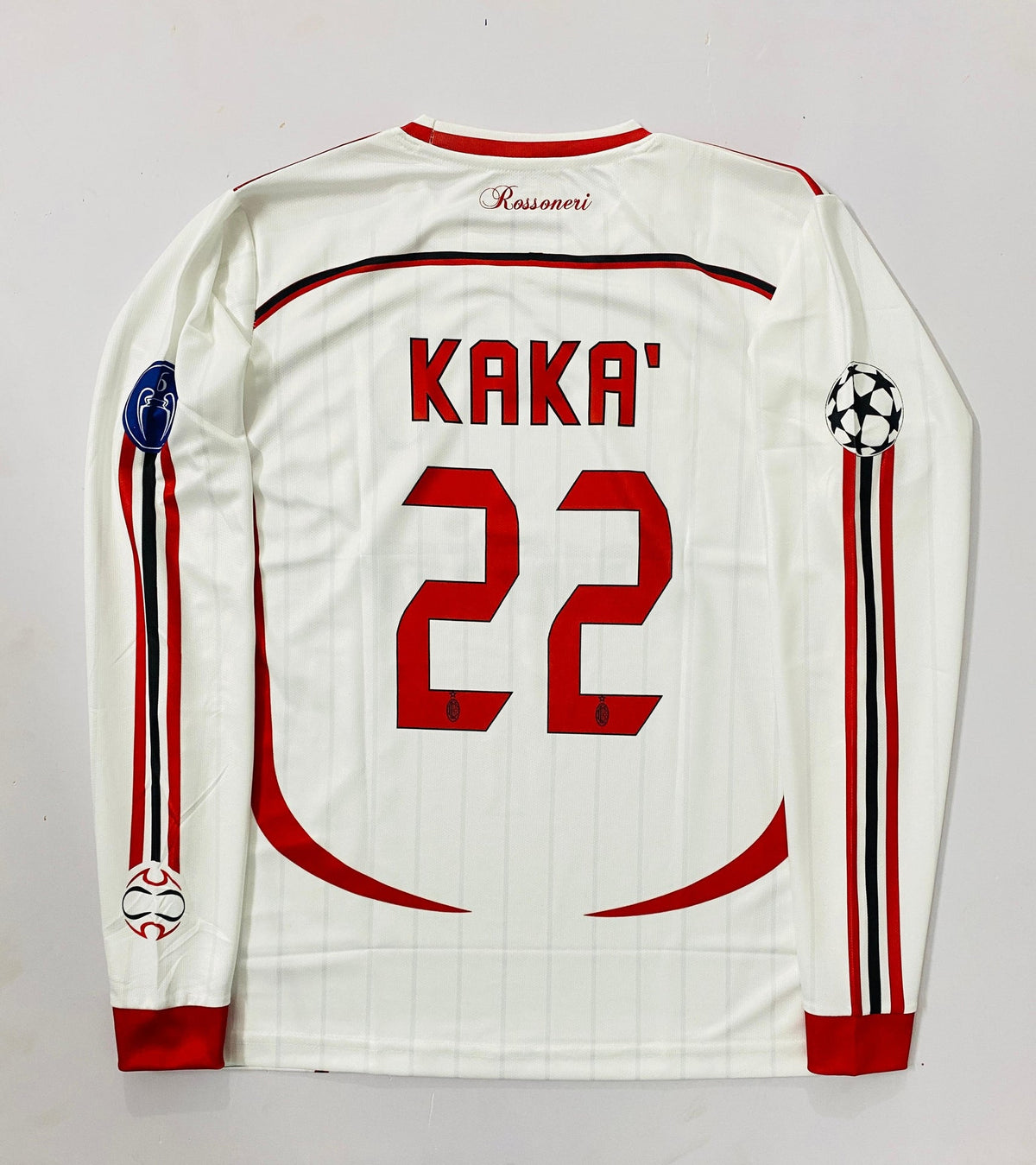 Ac milan 2006 away Full slevee - Embroidery
