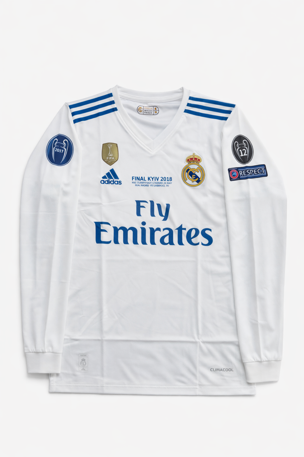 REAL MADRID 2017/18 FULL SLEEVE HOME -EMBROIDERY