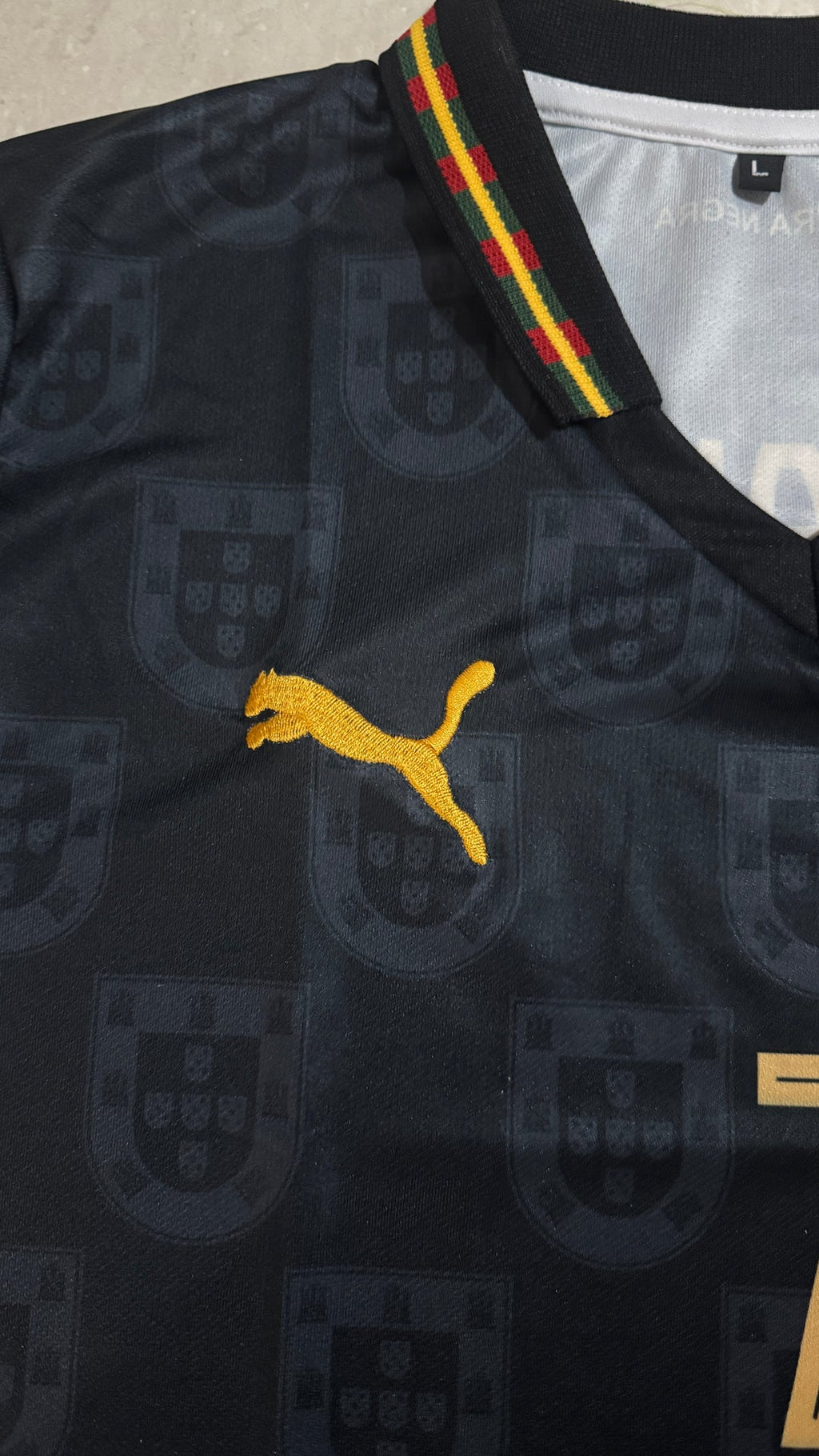 PORTUGAL 2026 AWAY PANTHER HALF SLEVEE POLO  CR7-EMBROIDERY