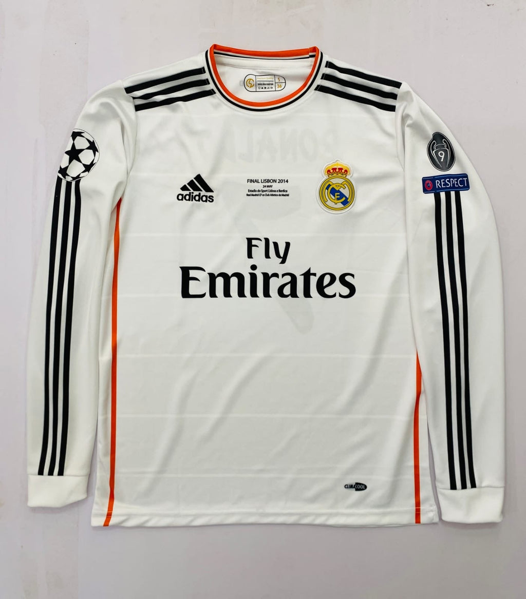 REAL MADRID 2013/14  HOME FULL SLEEVE  CR7-EMBORIDERY