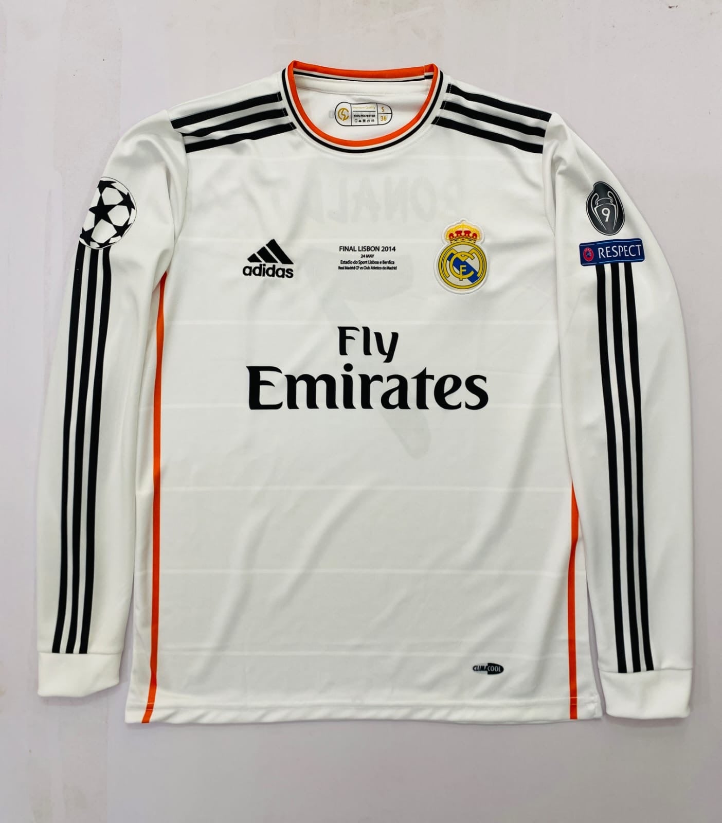 REAL MADRID 2013/14  HOME FULL SLEEVE  CR7-EMBORIDERY