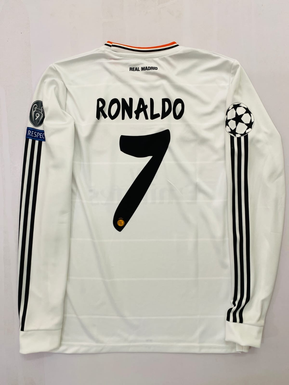 REAL MADRID 2013/14  HOME FULL SLEEVE  CR7-EMBORIDERY