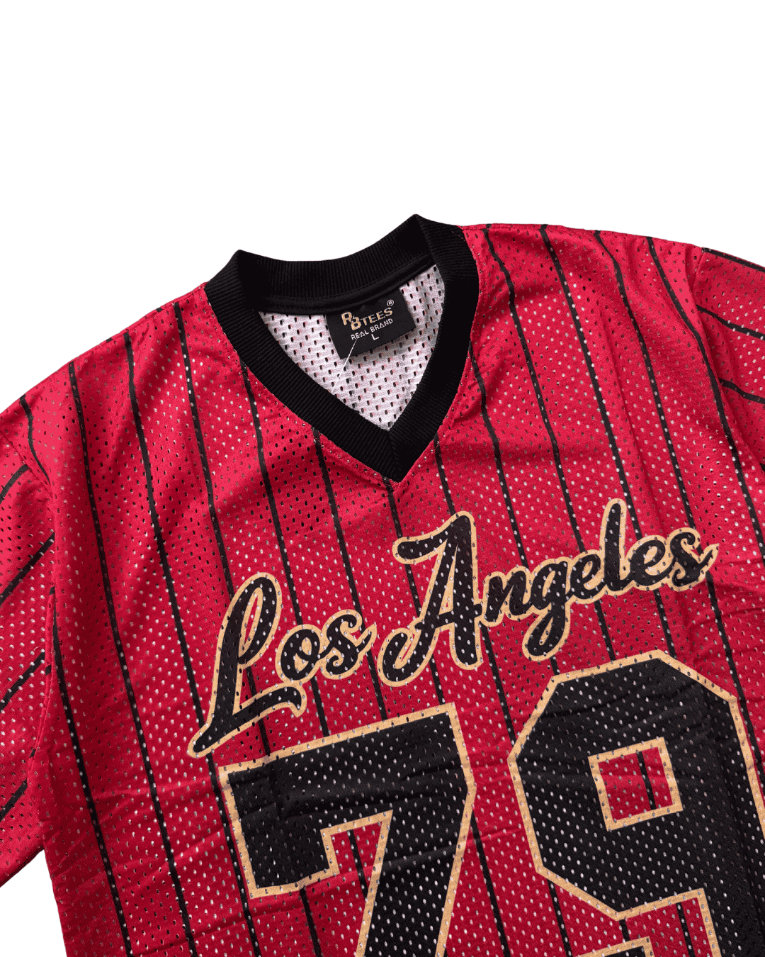 LOS ANGELES 79 RED Oversized Jersey T-Shirt
