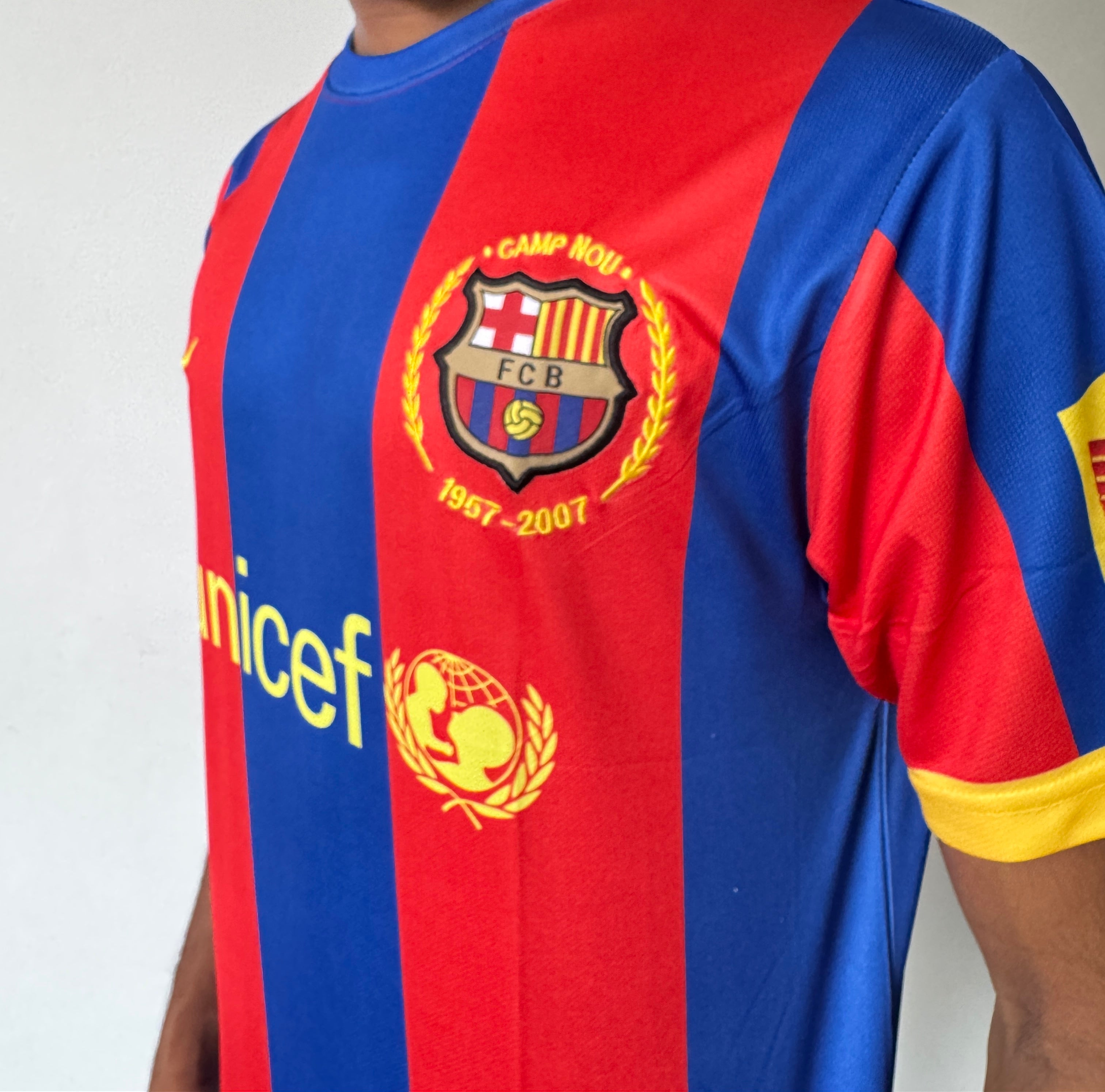 FC BARCELONA 2007/08 HOME  - EMBROIDERY