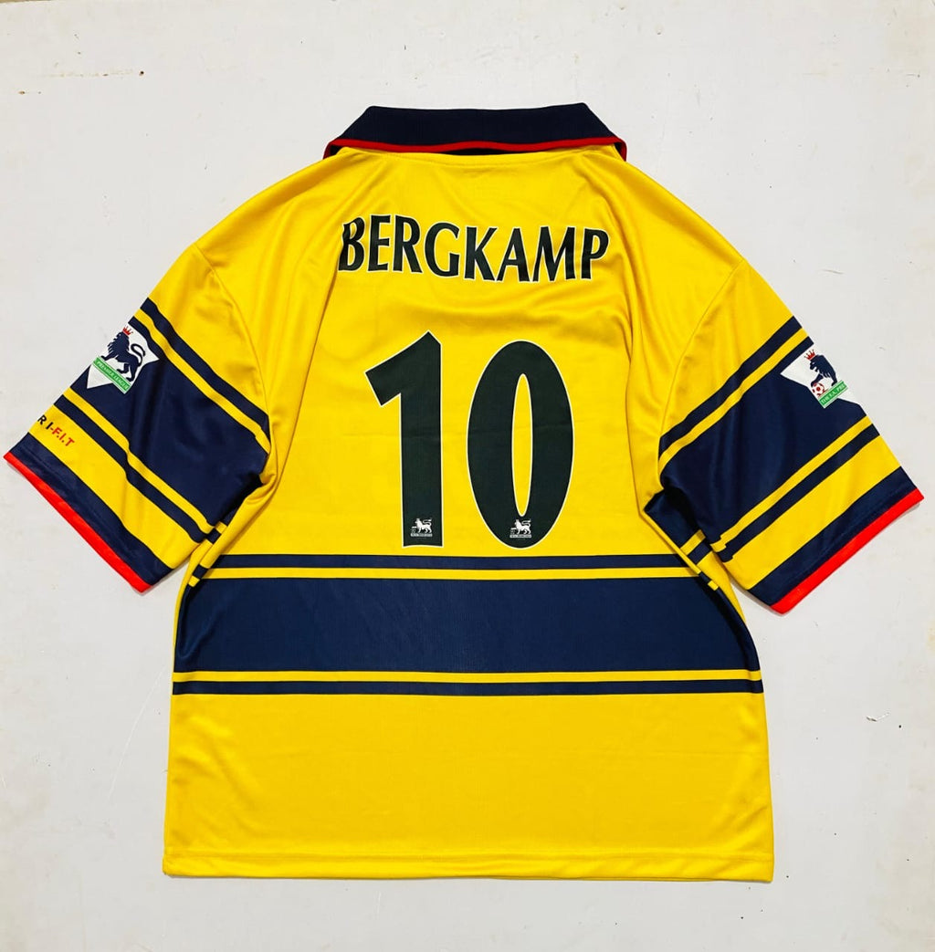 ARSENAL 1997/99 AWAY COLLAR  FIVE SLEVEE - EMBROIDERY