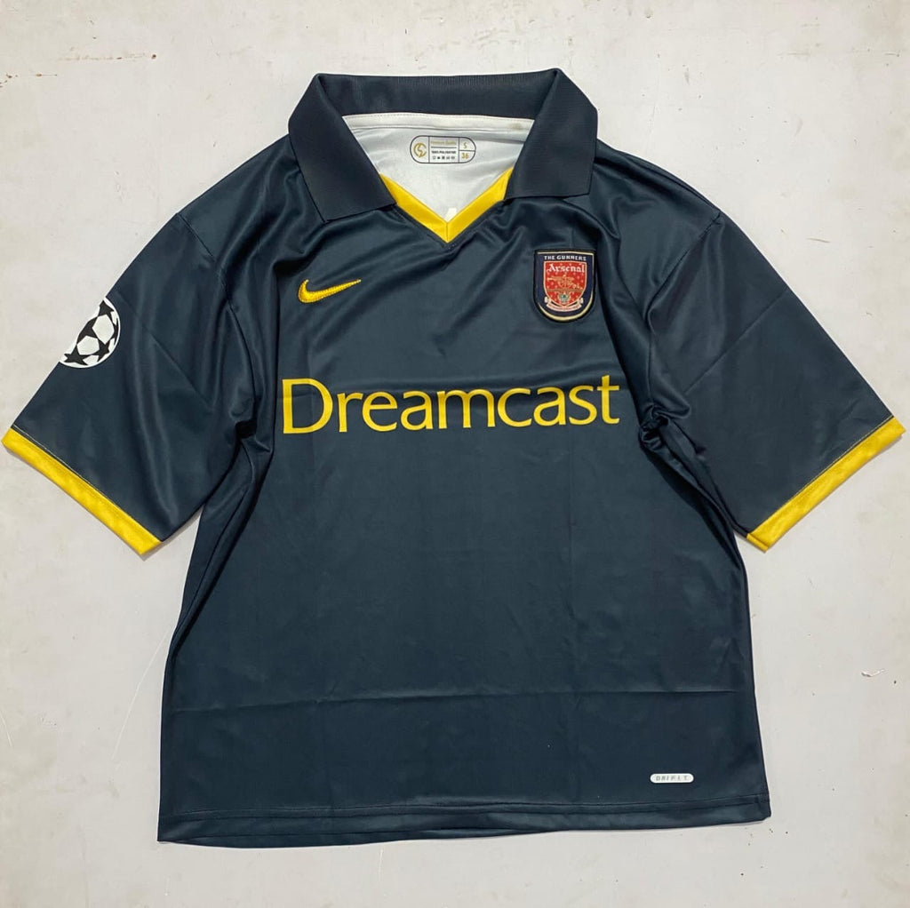 ARSENAL 2000/02 BLACK COLLAR  FIVE SLEVEE - EMBROIDERY