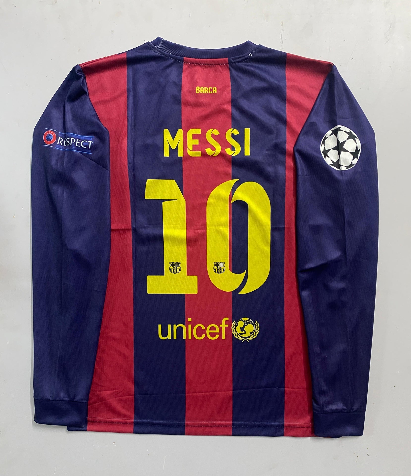 FC BARCELONA 2014/15 HOME FULL SLEVEE  - EMBROIDERY