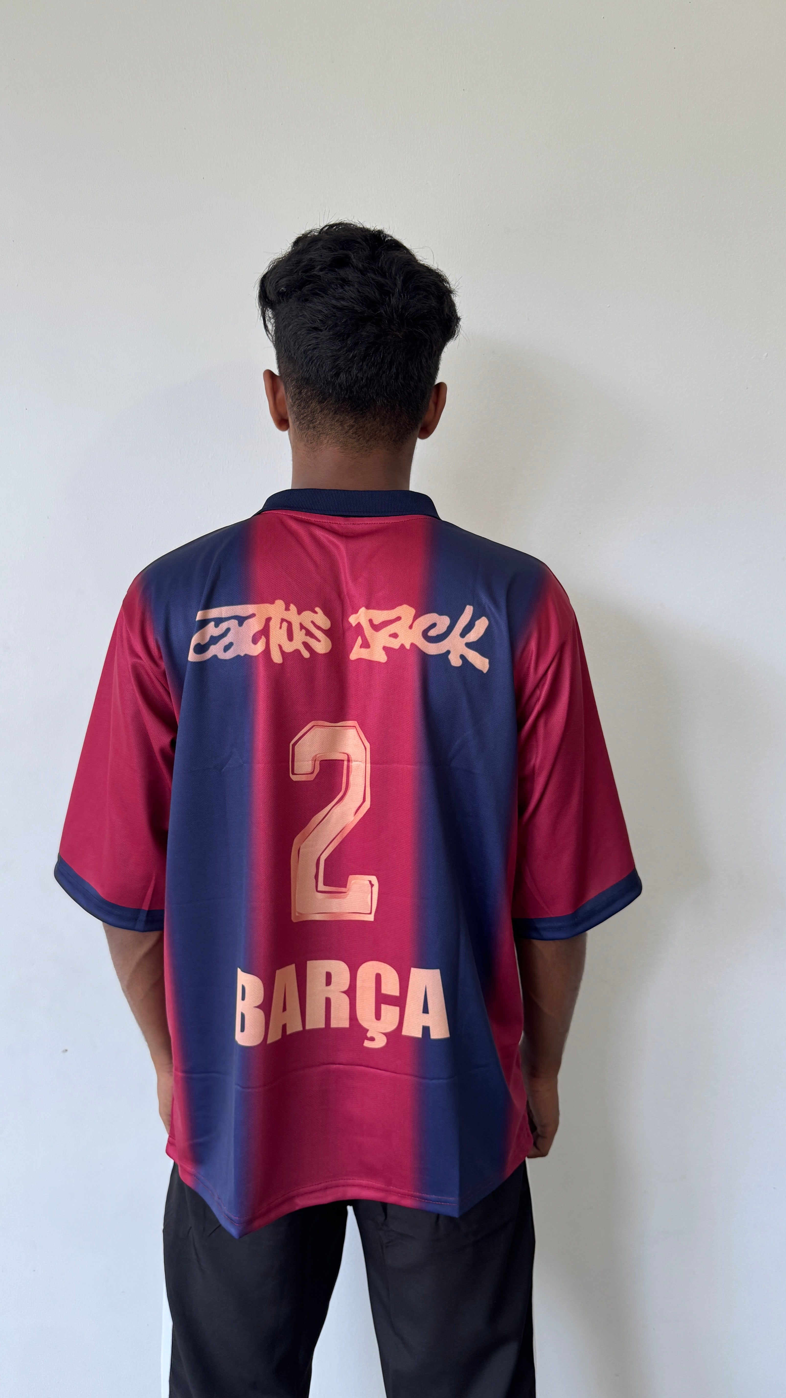 FC BARCELONA X TRAVIS SCOTT RETRO FIVE SLEVEE - EMBROIDERY