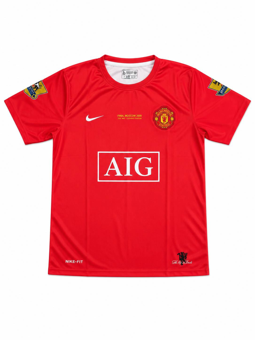 MAN UTD 2007/08 HOME (HALF)SLEVEE EMBROIDERY