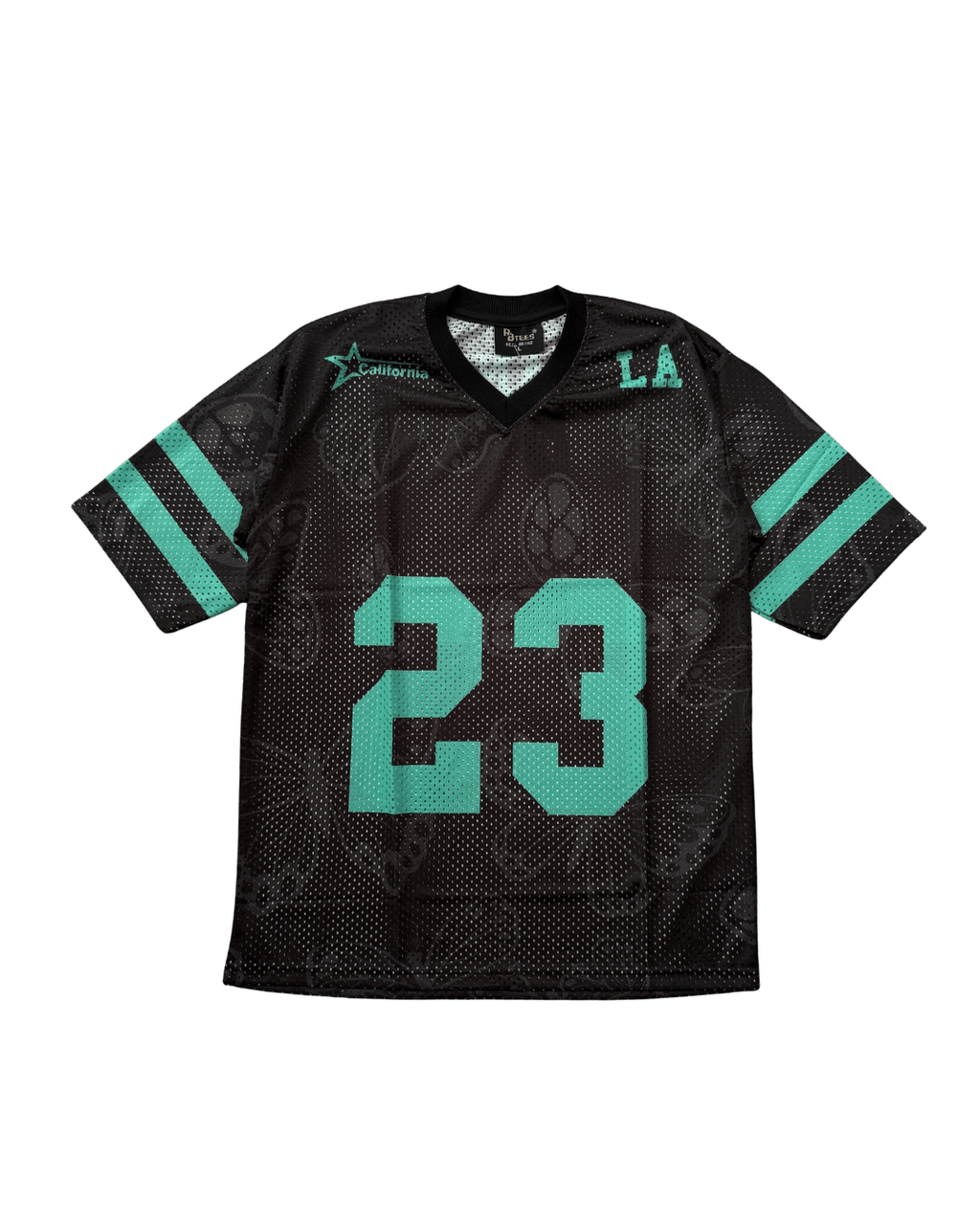 L A 23 BLACK Oversized Jersey T-Shirt