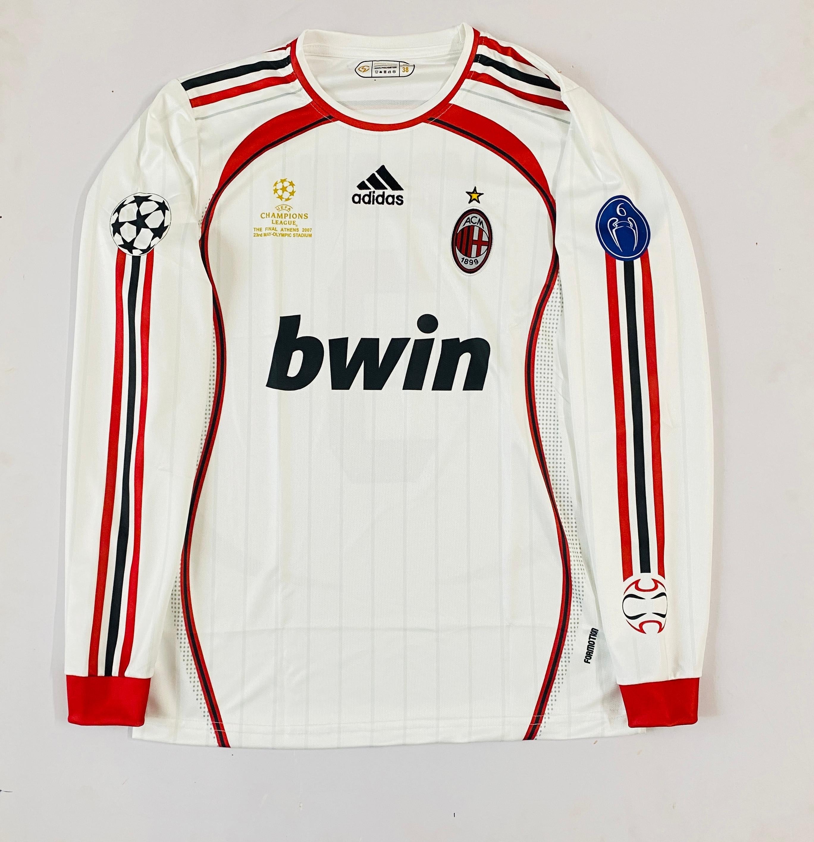 Ac milan 2006 away Full slevee - Embroidery