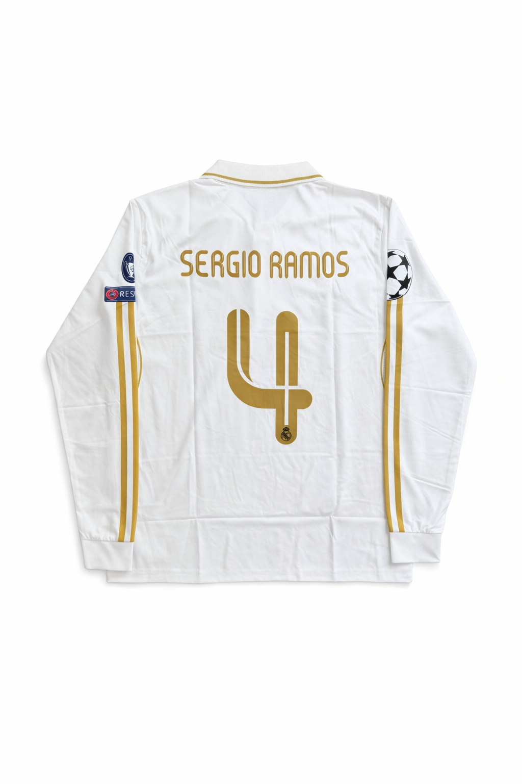 REAL MADRID 2011/12 HOME POLO FULL SLEEVE  EMBROIDERY