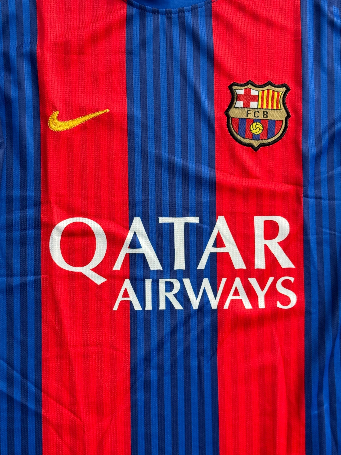 FC BARCELONA 2016/17 HOME FULL SLEVEE MESSI  -EMBROIDERY