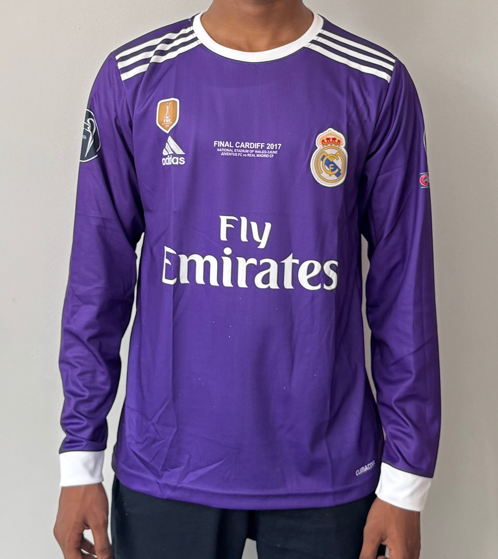 Real Madrid 2017-VIOLET-CR7 UCL final jersey-EMBROIDERY