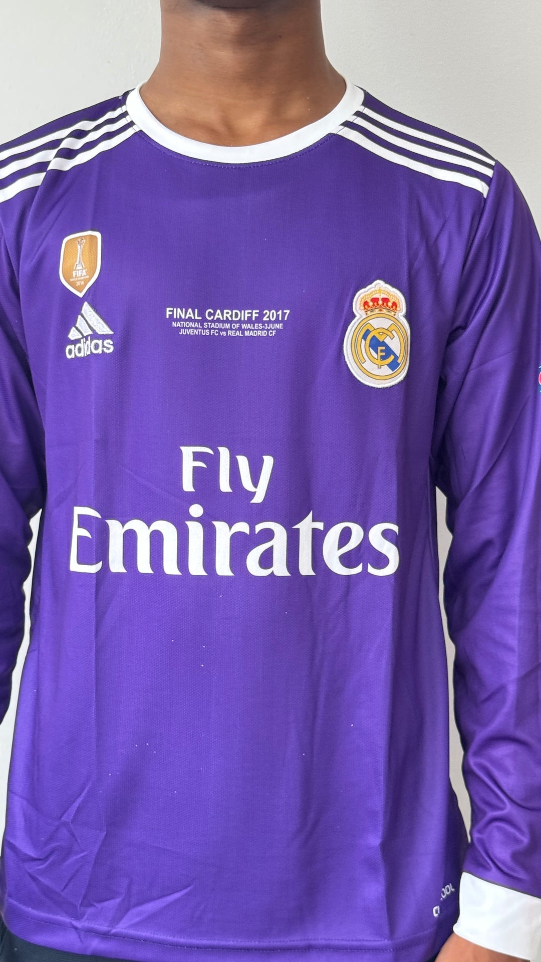 Real Madrid 2017-VIOLET-CR7 UCL final jersey-EMBROIDERY