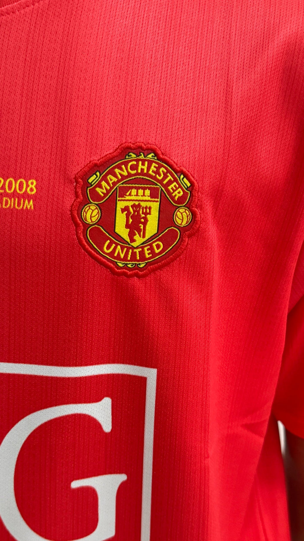 MAN UTD 2007/08 HOME (HALF)SLEVEE EMBROIDERY