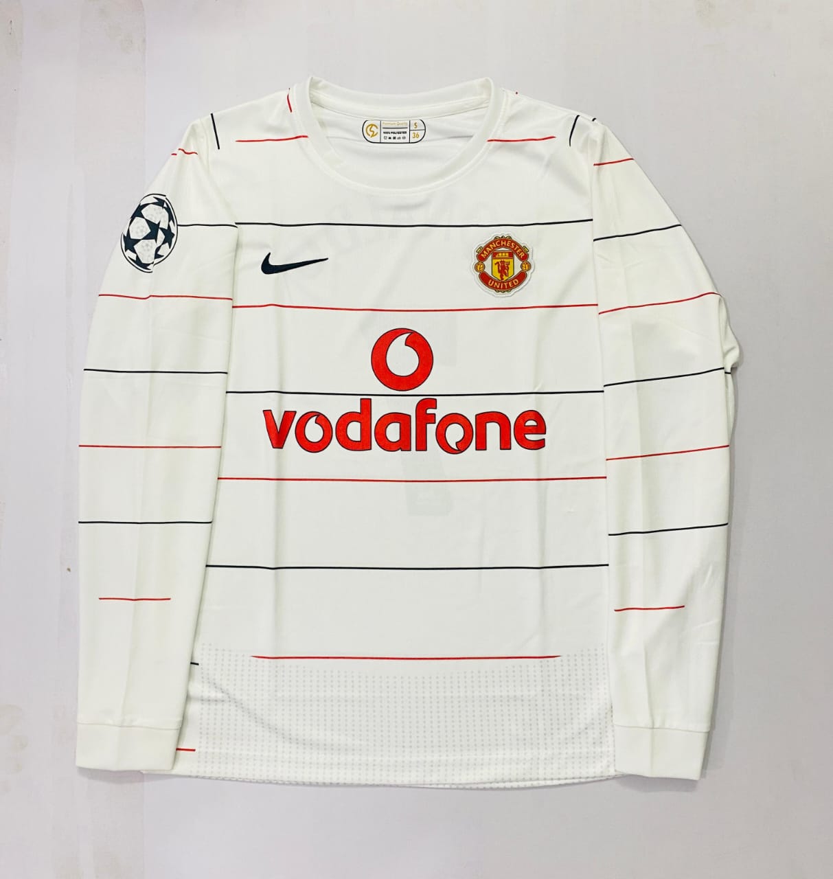 MAN UTD 2003 WHITE FULL SLEVEE EMBROIDERY CR7