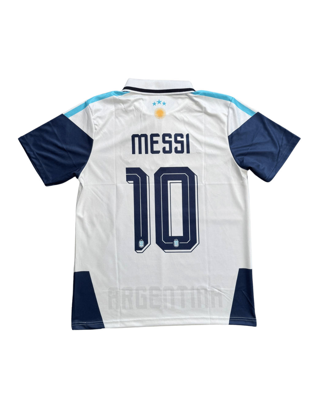 ARGENTINA 2026 TRAINING KIT - POLO (HALF SLEVEE ) ZIP -EMBROIDERY