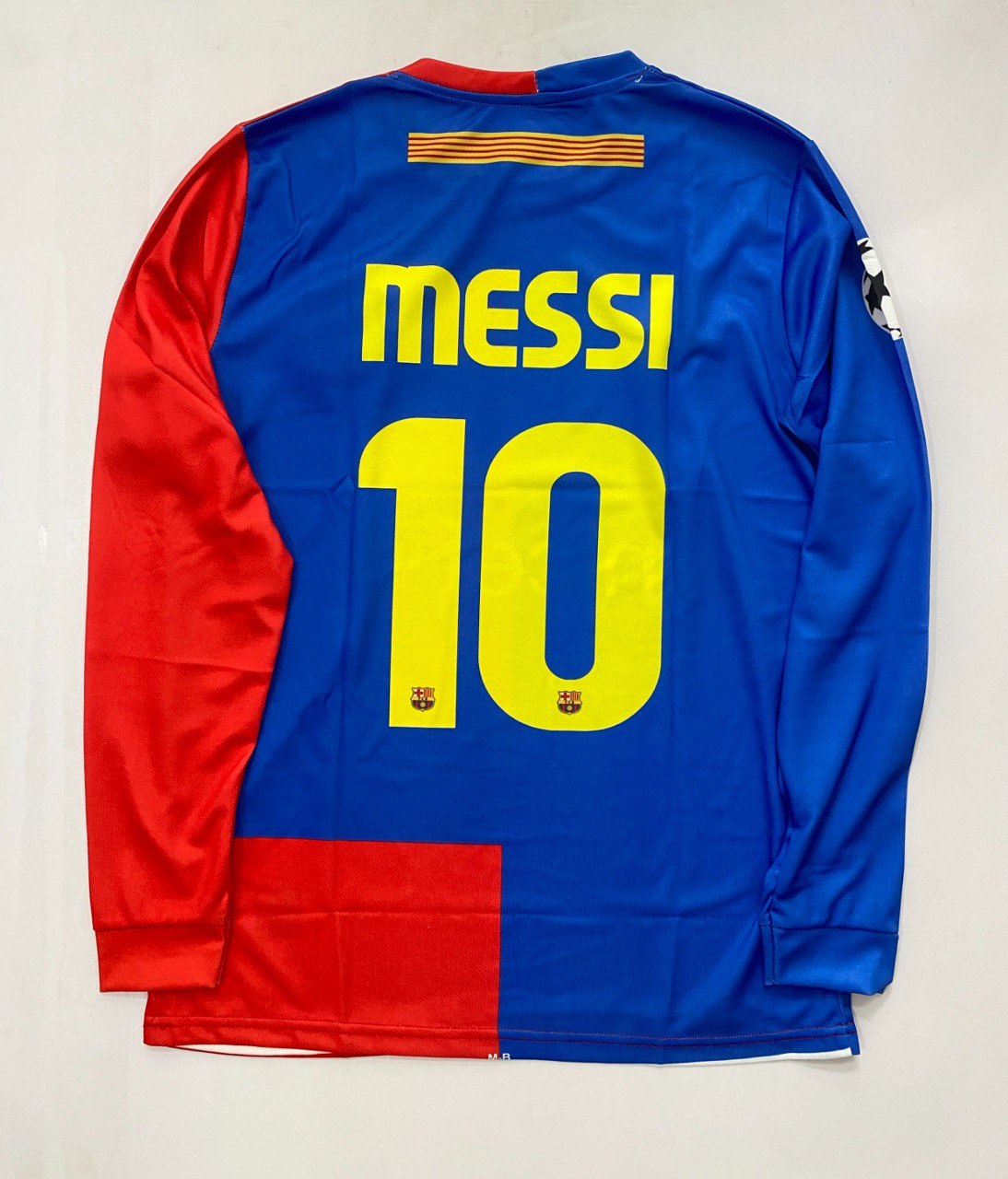 Glory Days of a GOAT –FCB  2008/09 Messi Home Full Sleeve Jersey- EMBROIDERY